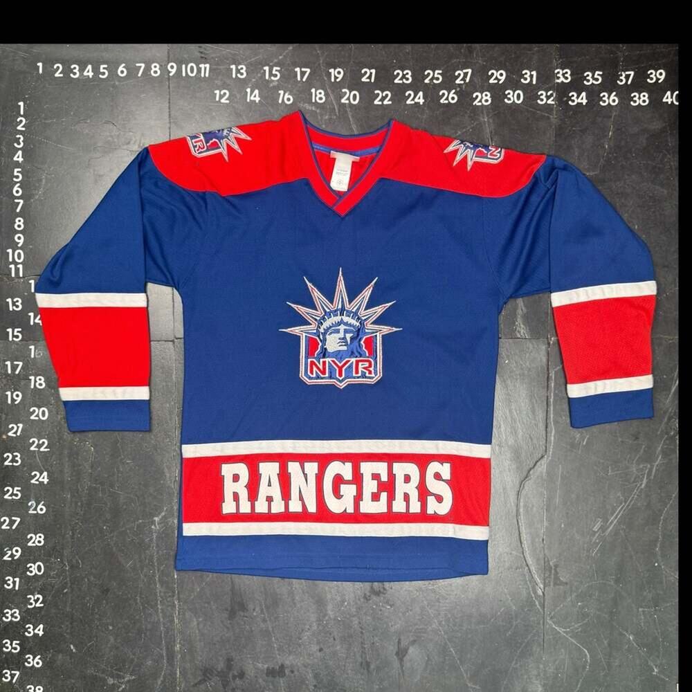 Vintage New York Rangers Brian Leetch Lady Liberty Hockey Jersey Size XL - Picture 2 of 5